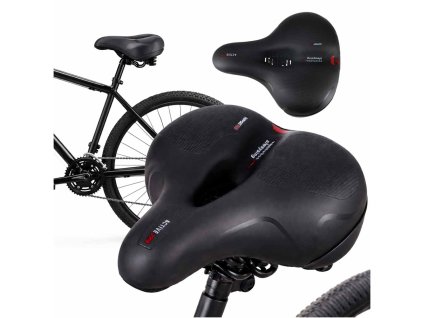 Pružné penové sedlo na bicykel s reflektorom