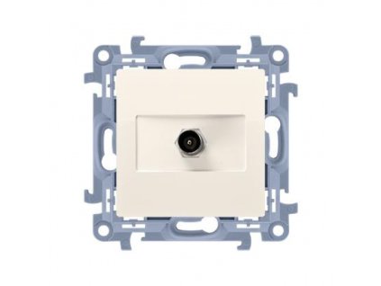 KONTAKT-SIMON Zásuvka 1 x SAT "F" Simon 10 modul béžová CASF1,01/41