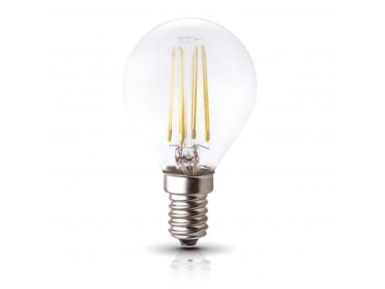 LED žiarovka E14, 4W, 3000K, 230V, LED filament, globo KAFMBE144WCB
