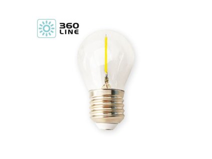 LED žiarovka E27 1,3W 3000K 230V filament globo KAFMBE271WCB