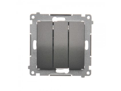 Tlačidlo trojité Simon 54 premium modul antracit