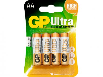 Alkalické batérie AA 1,5 LR6 GP ULTRA