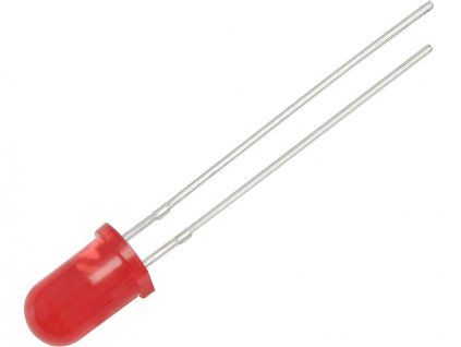 LED dióda 5 mm červená matná 6021-