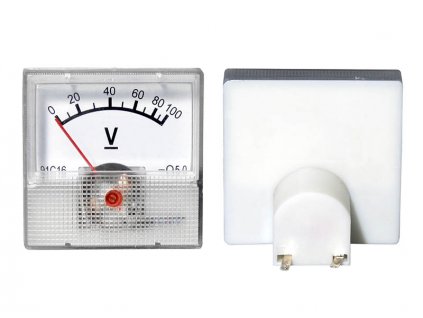 Analógový voltmeter 100V mini