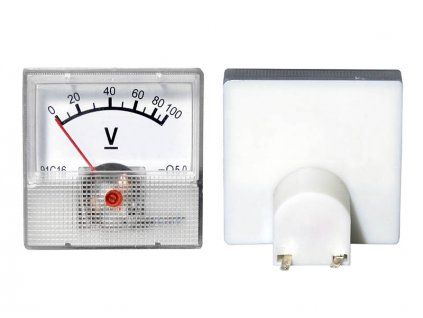 Mini analógový voltmeter 100 V 51-611-