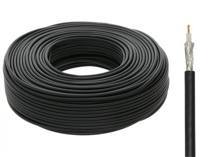 Koaxiálny kábel 1m RG58 50ohm čierny