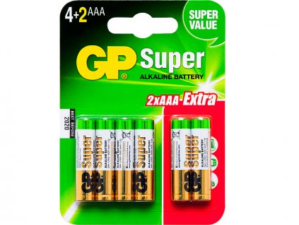 Alkalické batérie AAA 1,5 LR3 GP SUPER