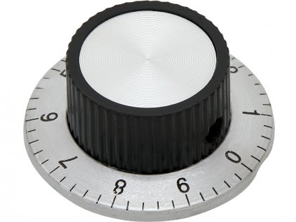 Gombík na potenciometer so stupnicou s priemerom 37 mm