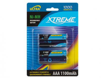 Nabíjateľné batérie AAA R3 Ni-MH 1100mAh XTREME
