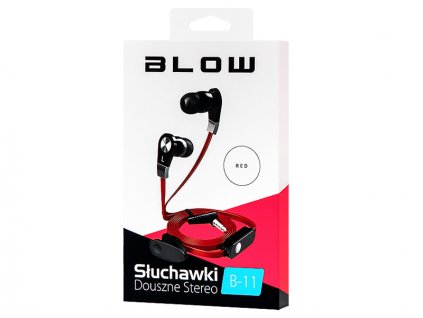 Slúchatká do uší B-11 červené