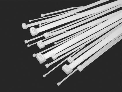 Sťahovacia páska 100ks 3,5 x 250mm biela 41-059-