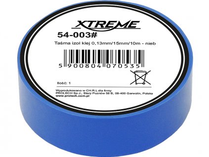 Izolačná páska 0,13mm/15mm/10m - modrá 54-003#