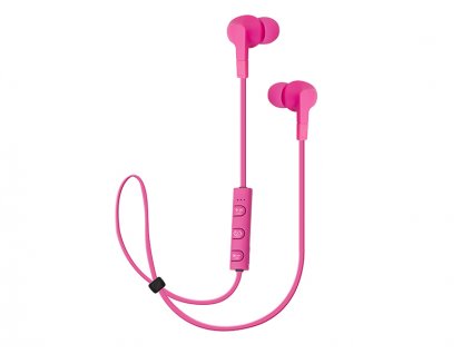 Bluetooth slúchadlá s mikrofónom ružové 32-775#