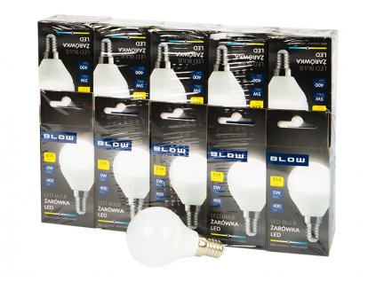 žiarovka LED E14 G45 ECO 5W neut,10ks