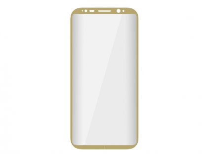 3D tvrdené sklo Samsung S8 zlatý rám