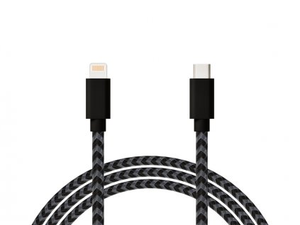 1m opletený kábel USB-C - iPhone