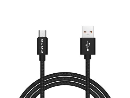 Micro USB B 2,0 m opletený kábel BL