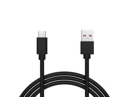 USB A na USB C kábel 1 m čierny 66-128-