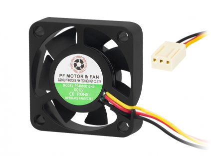 Ventilátor do PC 40x10 12V 4010D12 s posúvnym guličkovým ložiskom