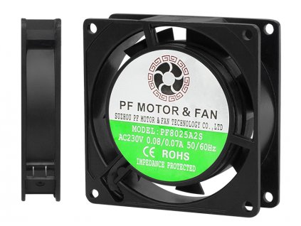 Ventilátor do PC 80x25mm 230V TERMINAL