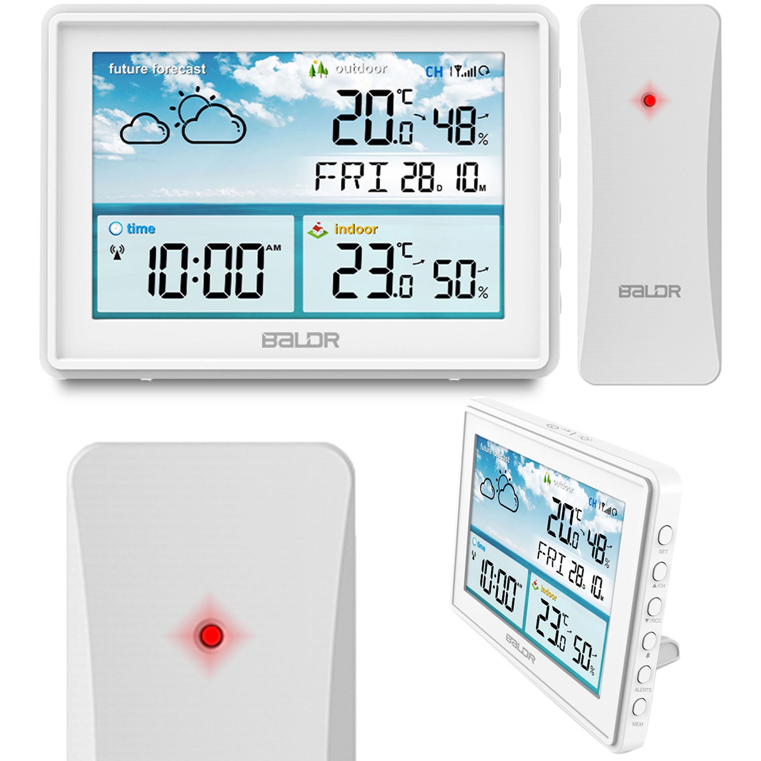 BALDR Meteostanica BD-909 biela