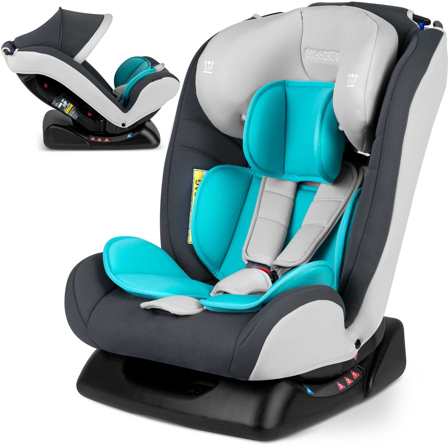 Autosedačka 0 - 36 kg Luco Ricokids sivomodrá