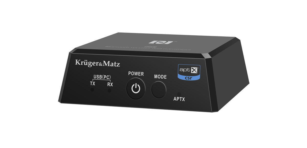 Kruger&Matz Bluetooth vysielač 2v1 BT-1