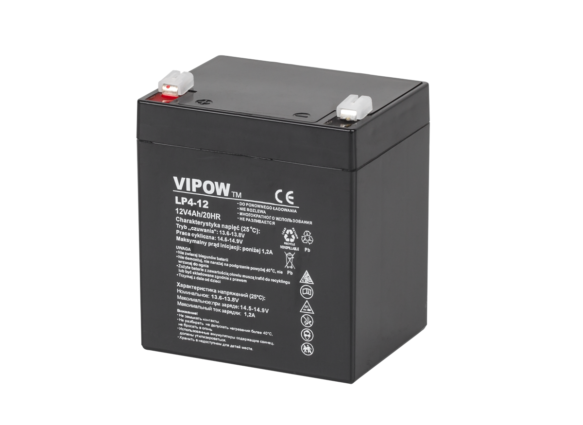 VIPOW Gélová batéria 12V 4Ah BAT0210