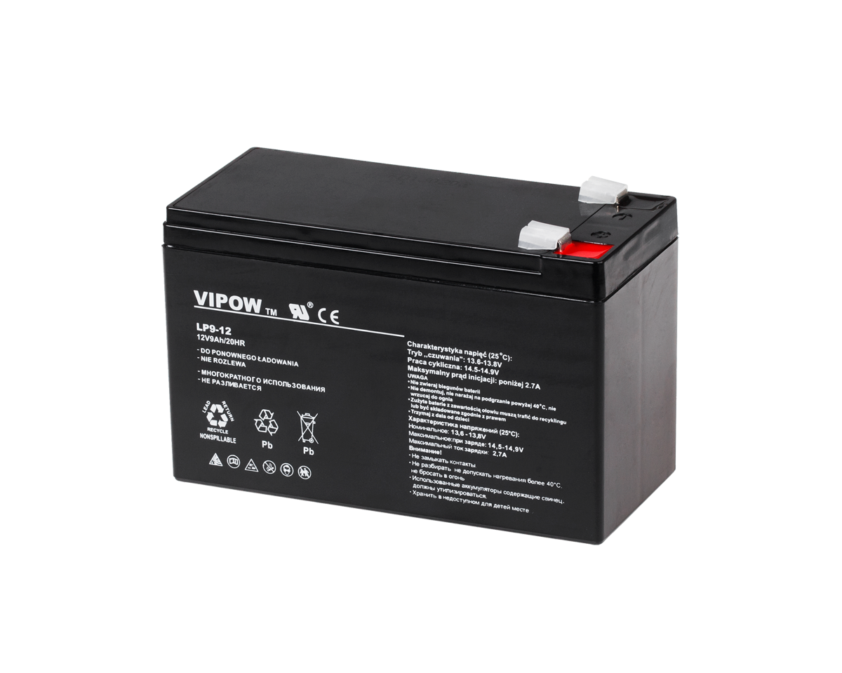 VIPOW Gélová batéria 12V 9Ah BAT0228
