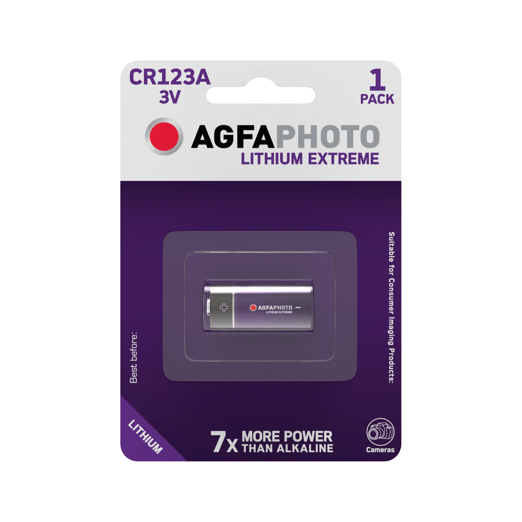 CABLETECH CR123 1ks AgfaPhoto