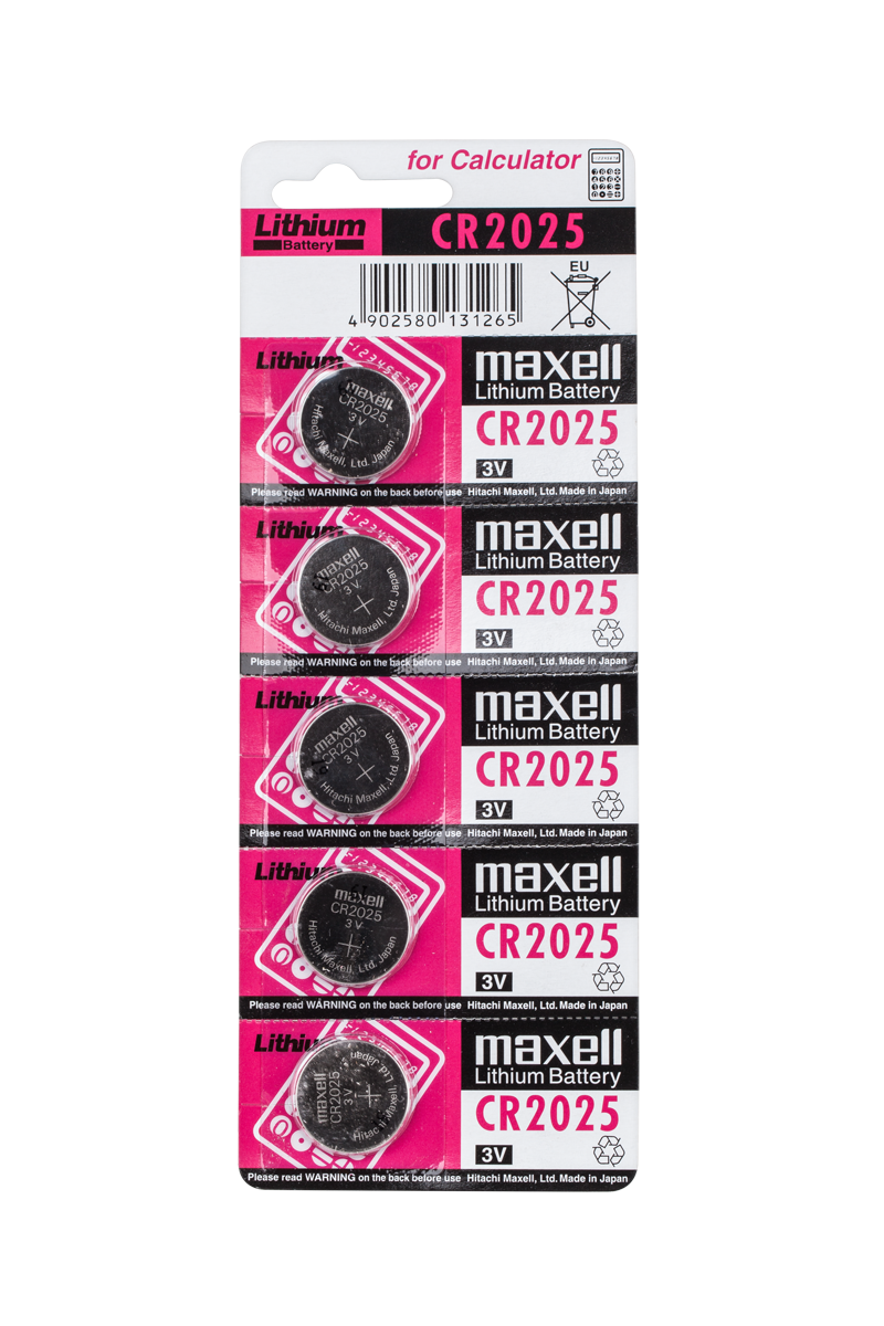 Lítiová gombíková batéria Maxell CR2025 5 ks L-BAT0284
