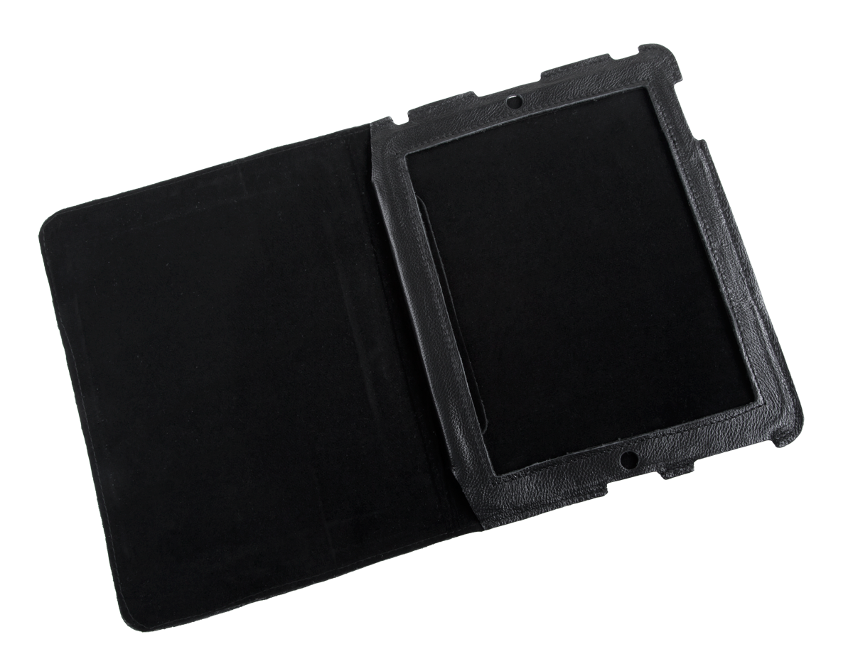 Kožené puzdro na Apple iPad 2 čierne L-KOM0447