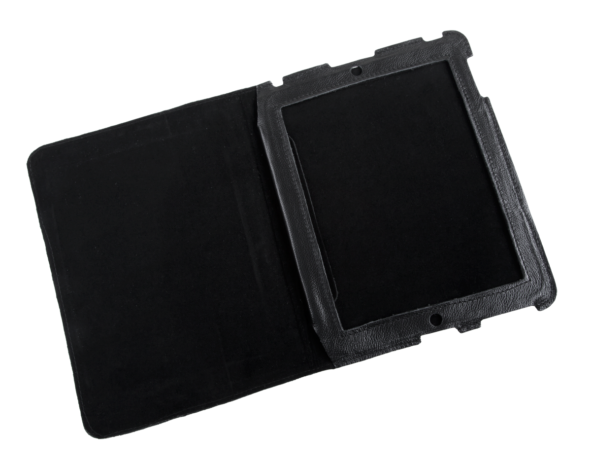 QUER Puzdro na iPad 3 kožené čierne
