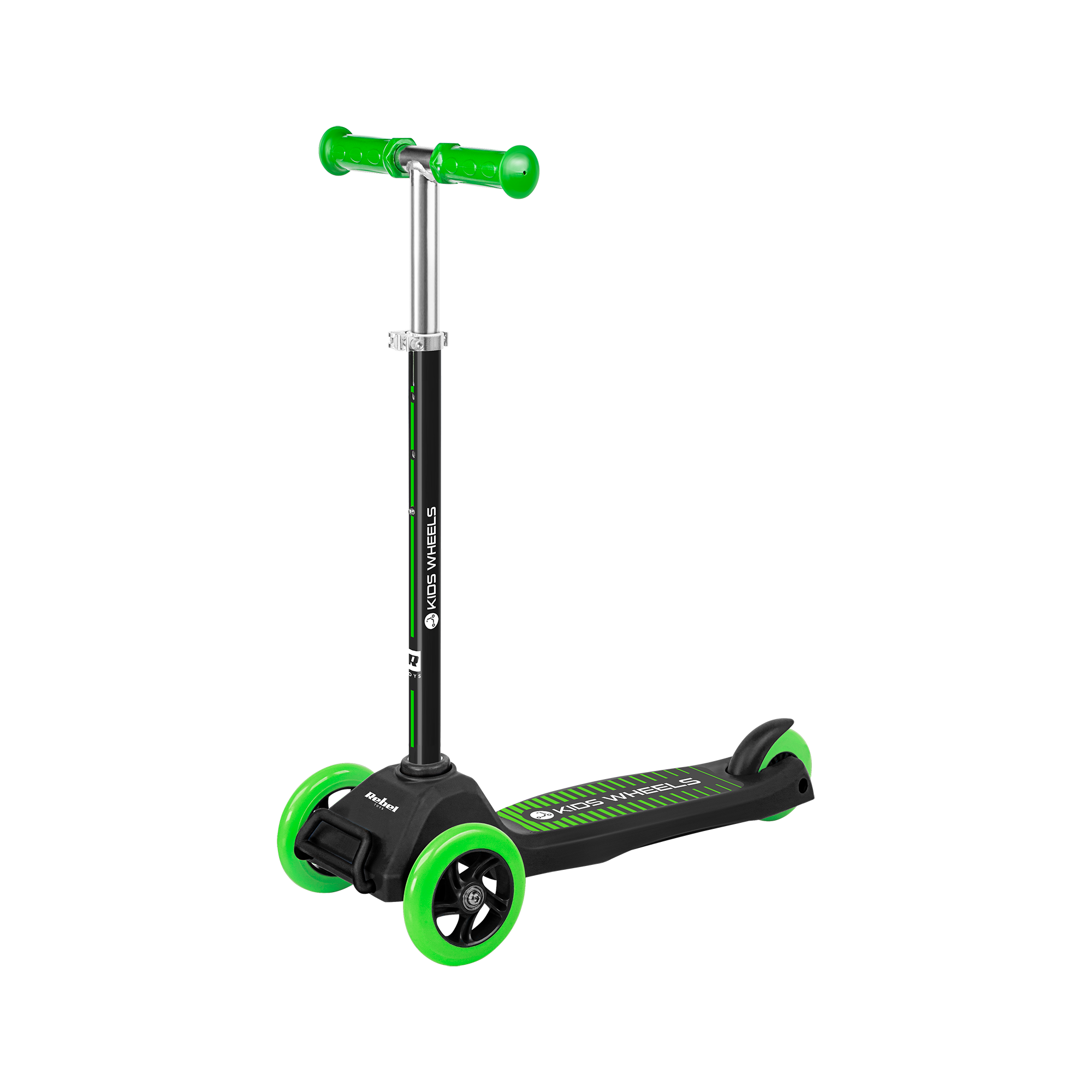 Trojkolesová kolobežka REBEL KIDS WHEELS ZELENÁ