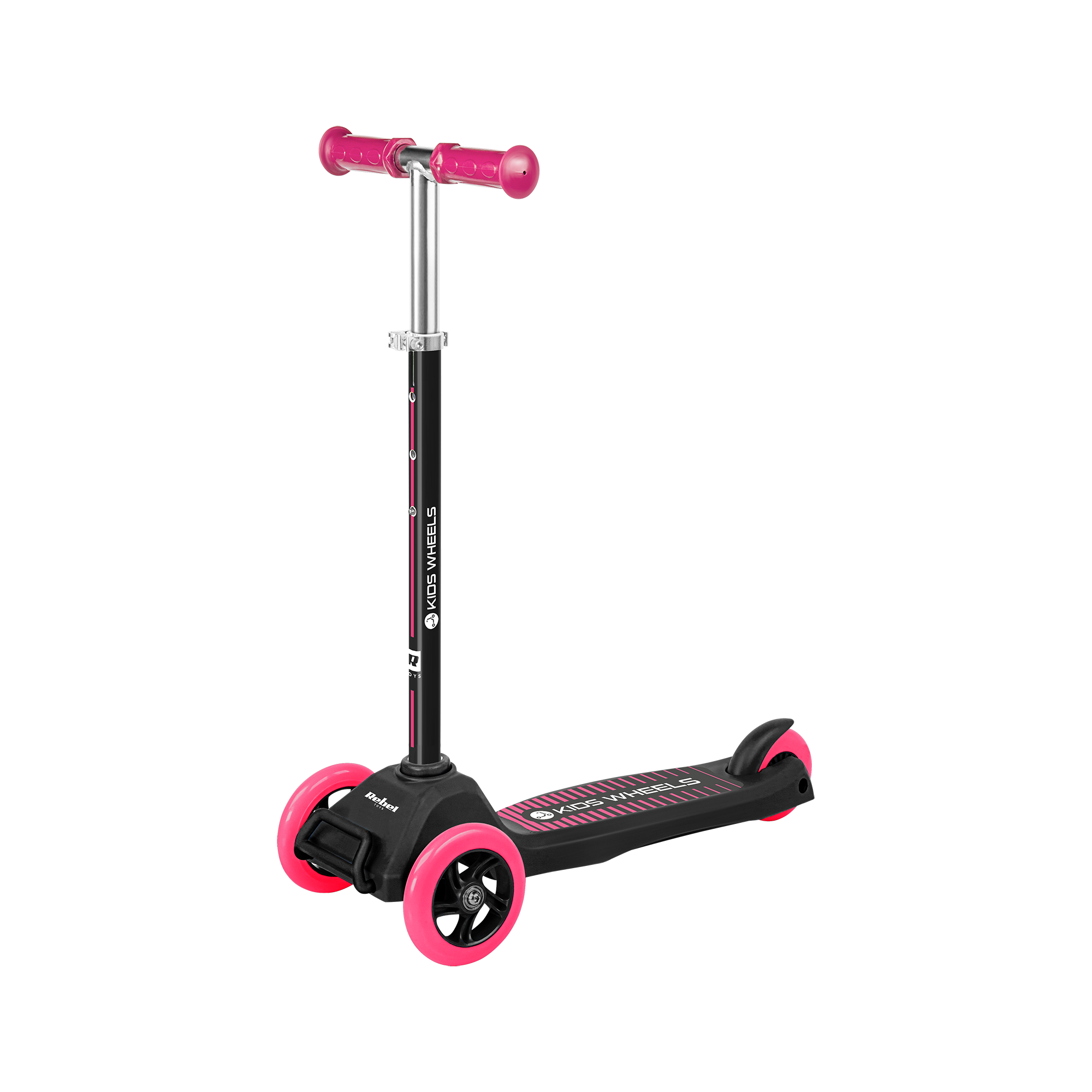 Trojkolesová kolobežka REBEL KIDS WHEELS PINK