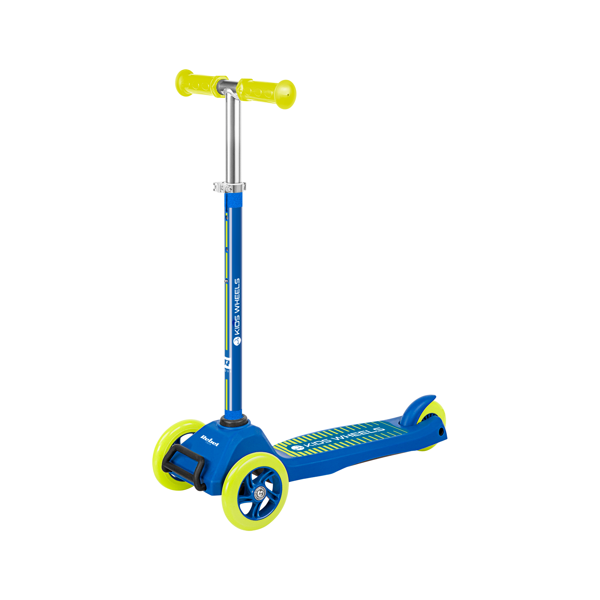 Trojkolesová kolobežka REBEL KIDS WHEELS YELLOW