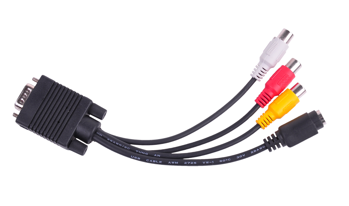 CABLETECH VGA - S-VIDEO+ 3x konektory RCA