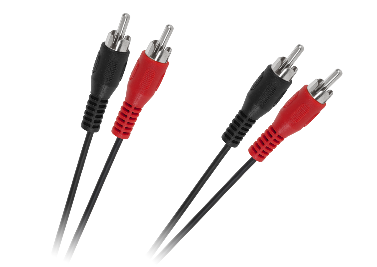 RCA prepojovací kábel 2x RCA – 2x RCA 1,2 m L-KPO2610-1-2