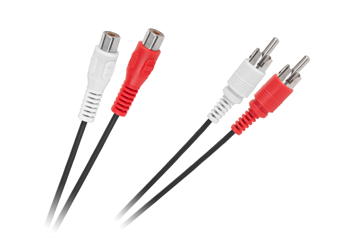 CABLETECH Kábel 2 x zástrčka RCA - 2 x zásuvka RCA 1,5 m