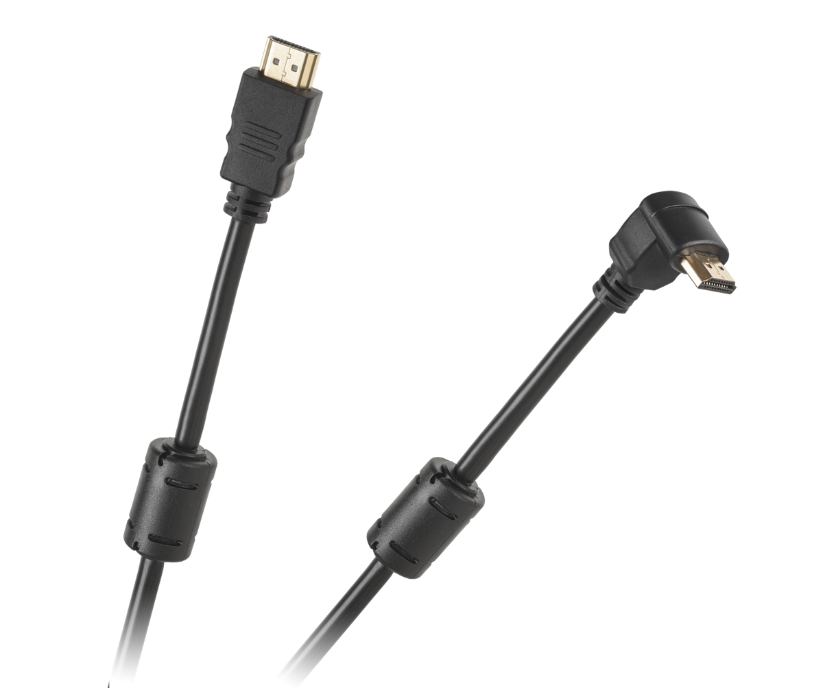 CABLETECH Kábel HDMI-HDMI 1,8 m pravý uhol