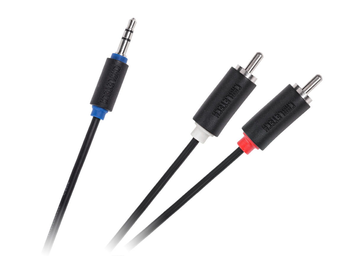 Jack 3,5-2RCA 1,8 m Cabletech štandard