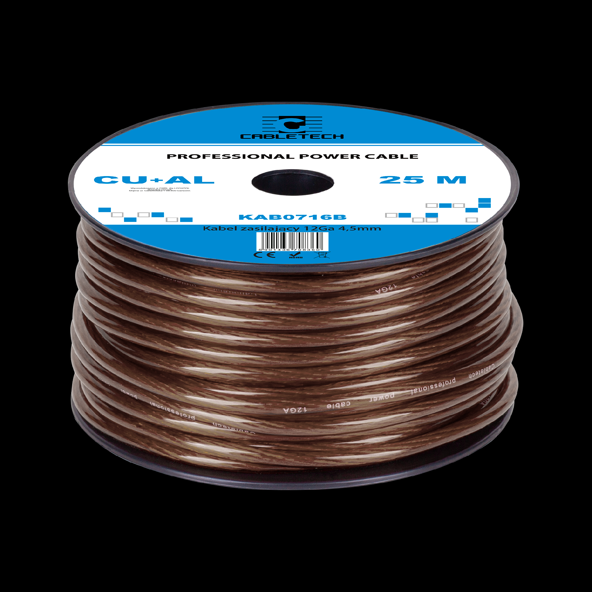 Auto kábel, 25 m, 4,5 mm L-KAB0716B