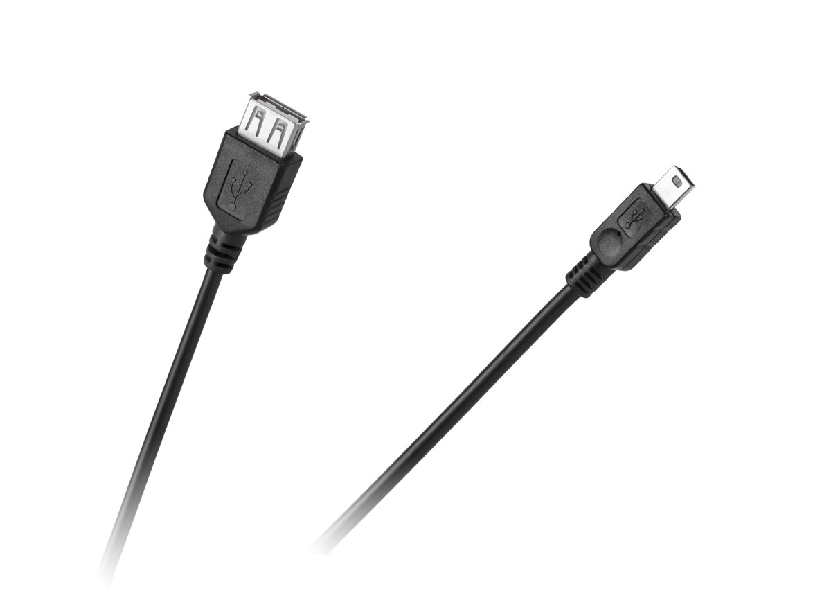 Predlžovací kábel USB A samica – mini USB 5-PIN 1 m L-KPO2905-1