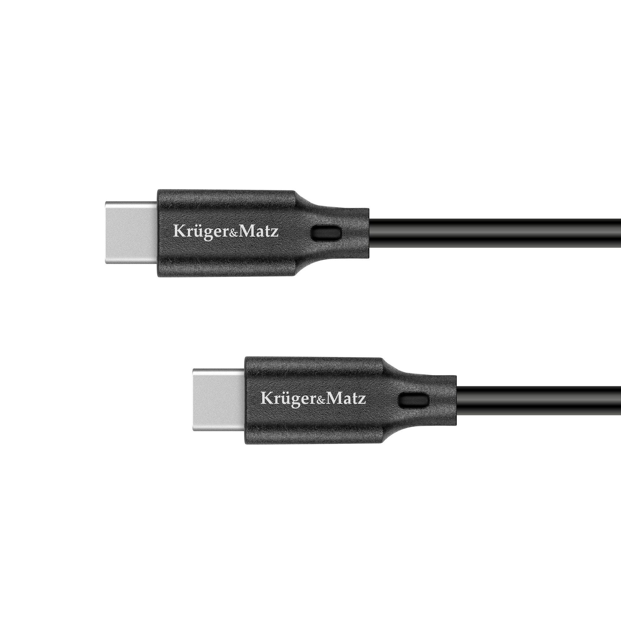 Kruger&Matz USB C - USB C 1m 100W čierny KM1260