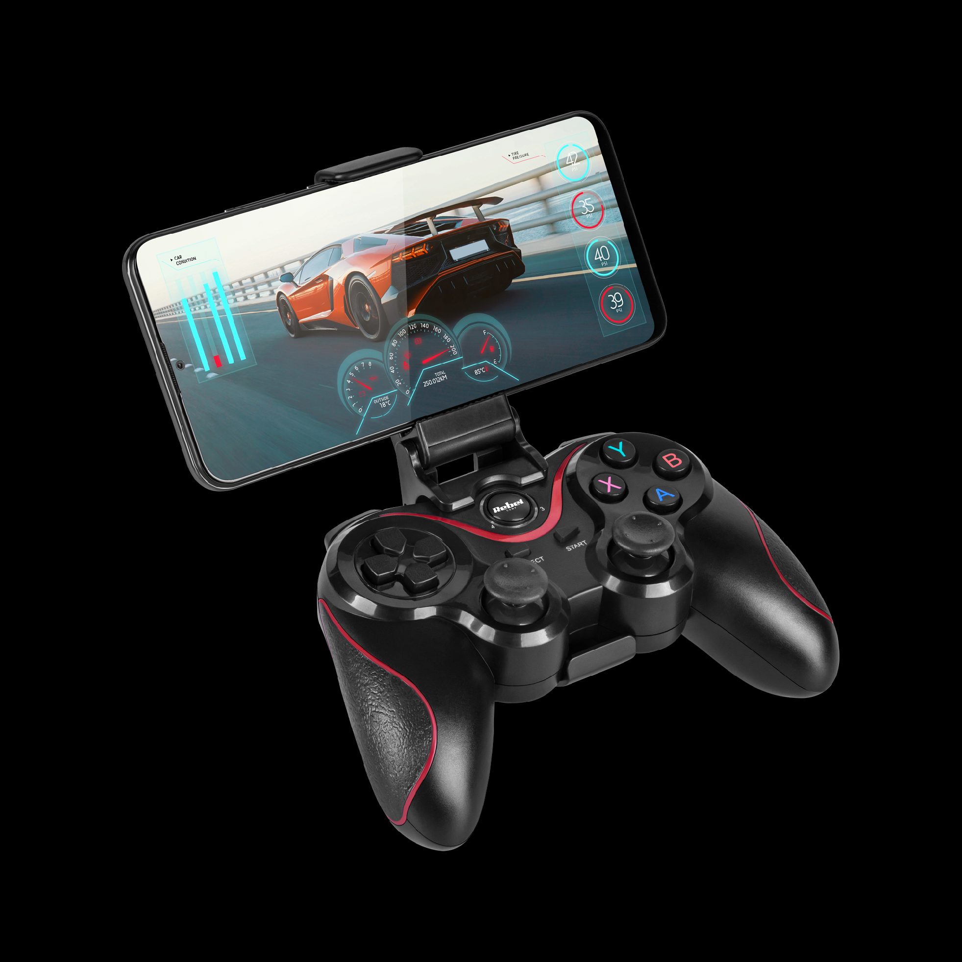 Herný ovládač na mobil, tablet Rebel