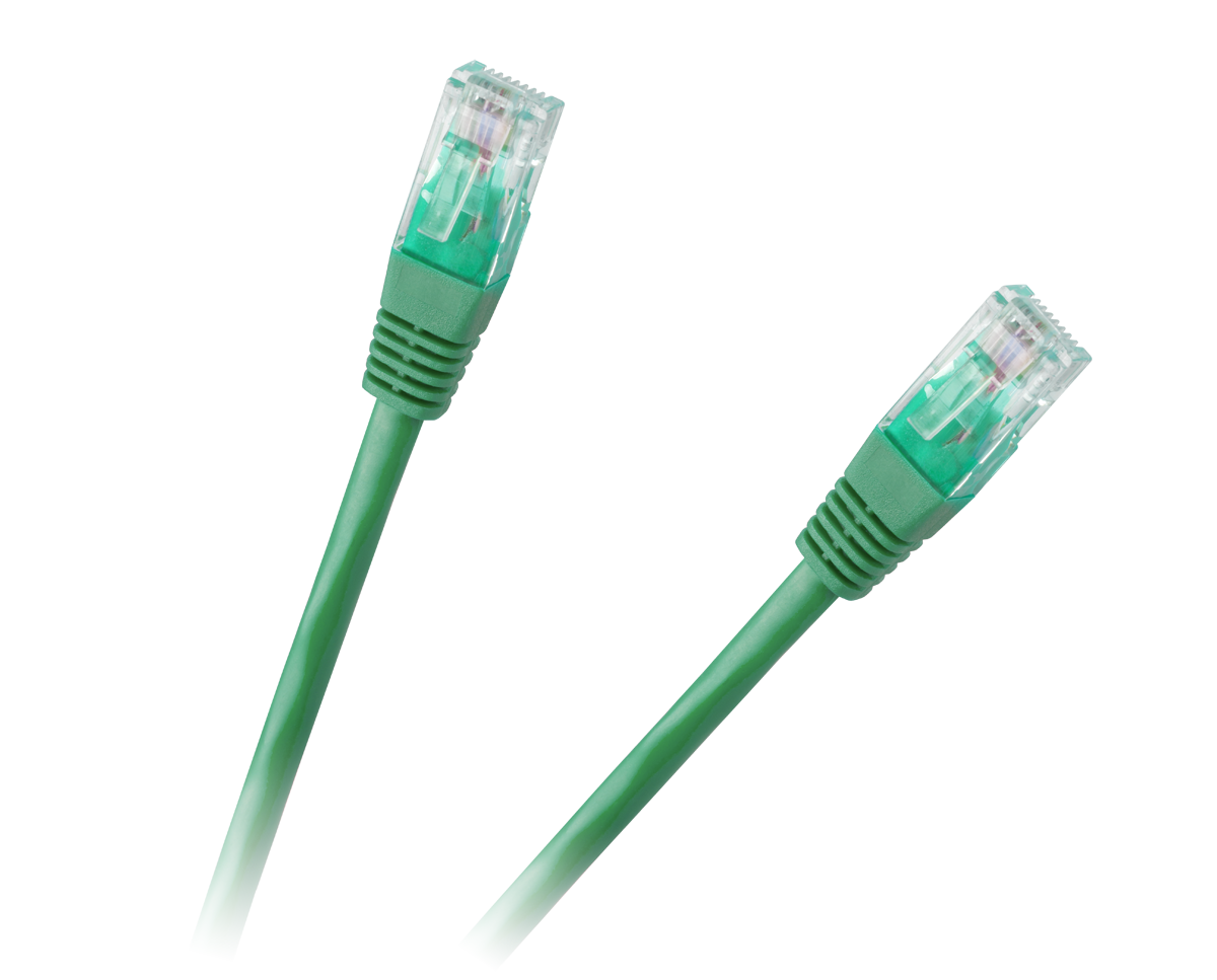 CABLETECH Internetový kábel 0,5 m CCA zelený