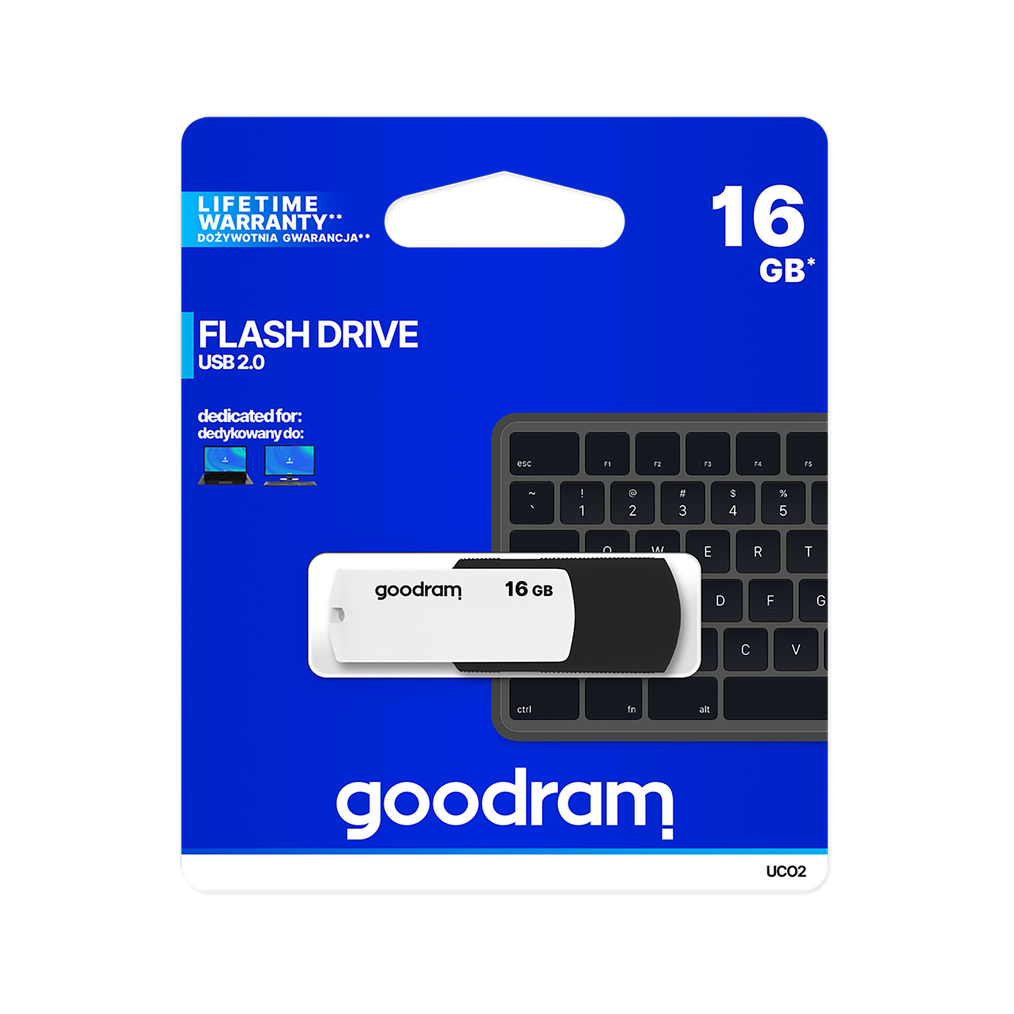 goodram USB kľúč 16GB UCO2-0160KWR11