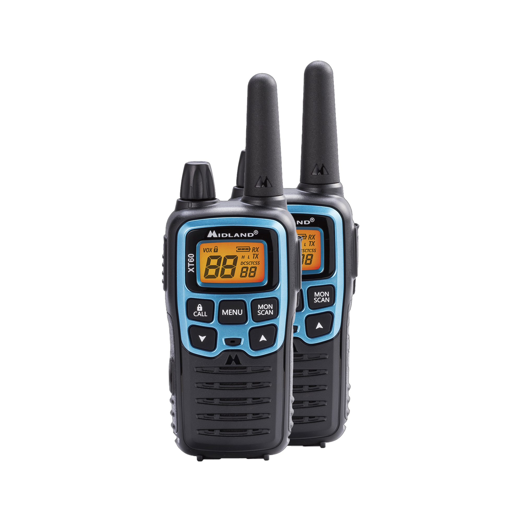 Sada PMR vysielačiek Midland XT60, 2 ks, USB nabíjanie L-URZ1006