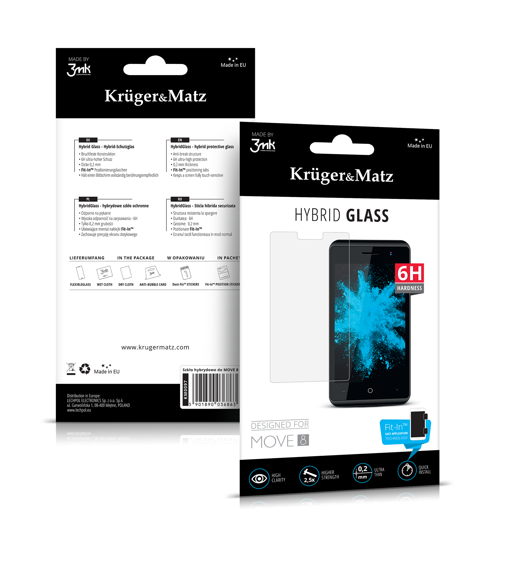 Sklo na mobil Kruger&Matz pre Move 8