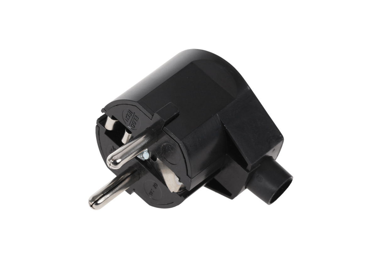 CABLETECH Sieťová zástrčka čierna WT-20-2